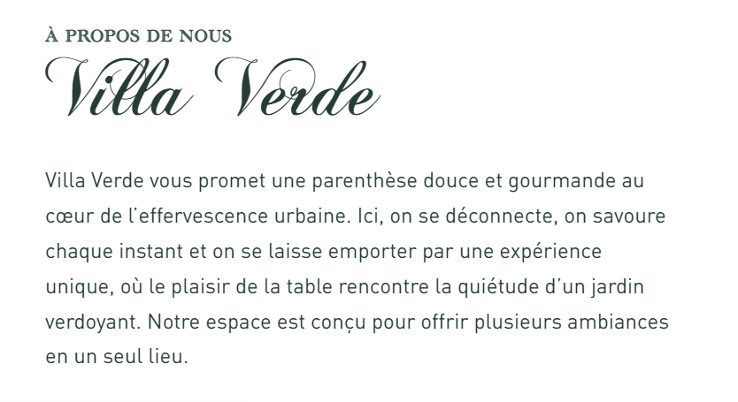 Villa Verde Restaurant